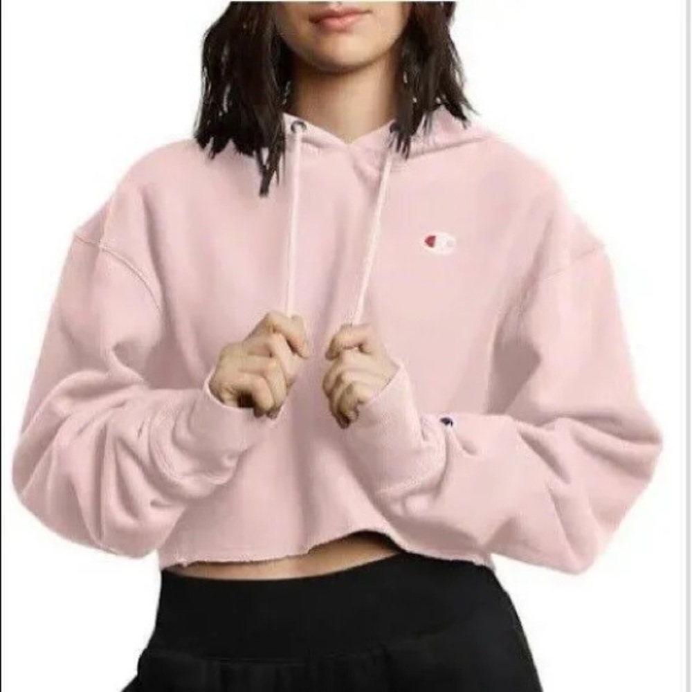 Champion Reverse Weave Cropped Medium Woman’s Hoo… - image 5